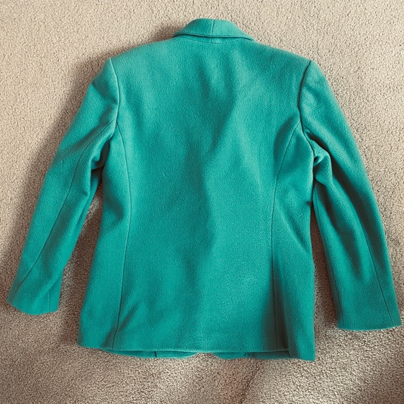 Stephanie Andrews I Seafoam Green Wool Blend Blazer - Picture 10 of 16
